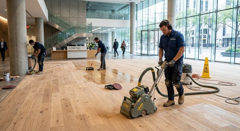 Our team working on Flooring Service projects in Portland, ME