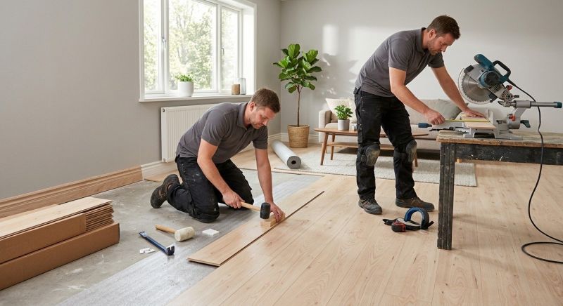 Laminate Floor Installation in Gorham, ME