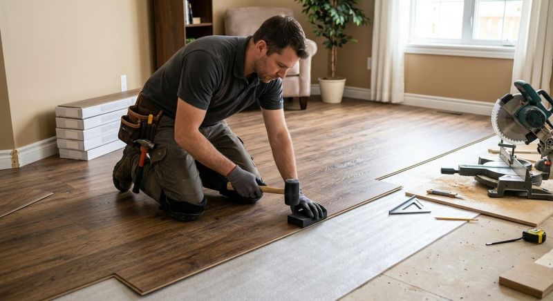 Laminate Floor Installation in Lisbon Falls, ME