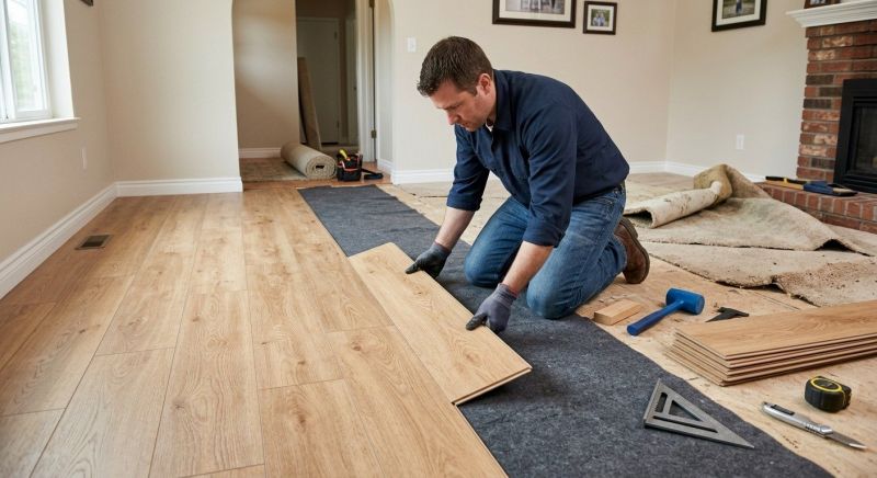 Laminate Floor Remodeling in Portland, ME