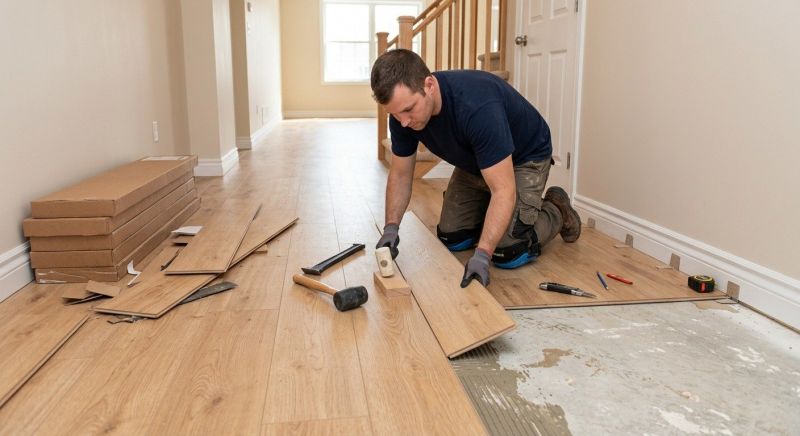 Laminate Floor Replacement in Casco, ME