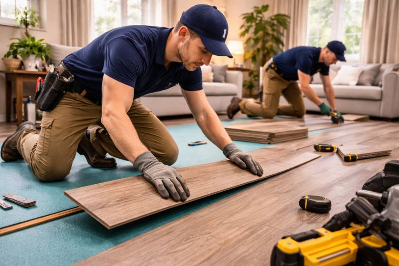 Laminate Floor Replacement in Gorham, ME
