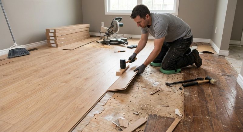 Laminate Floor Replacement in Portland, ME