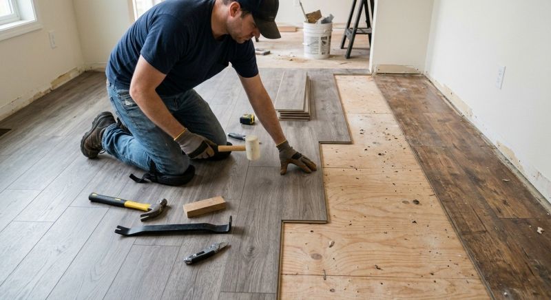 Laminate Floor Replacement in Portland, ME