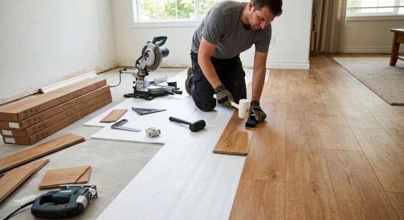Laminate Floor Replacement in Windham, ME