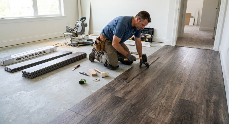 Linoleum Floor Installation in Casco, ME