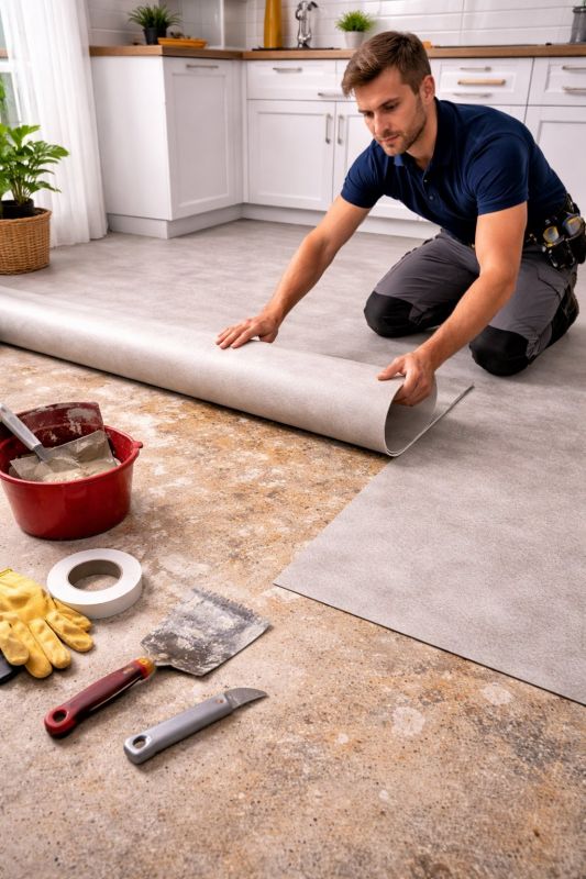 Linoleum Floor Installation in Harpswell, ME