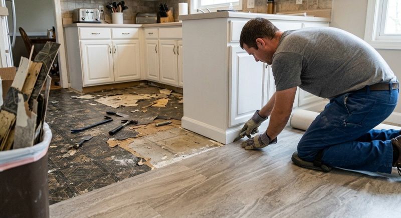 Linoleum Flooring Replacement in Portland, ME