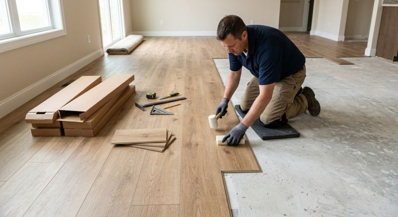 Luxury Vinyl Tile Installation in Naples, ME