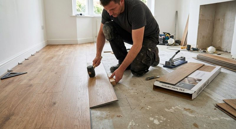 Luxury Vinyl Tile Installation in Windham, ME
