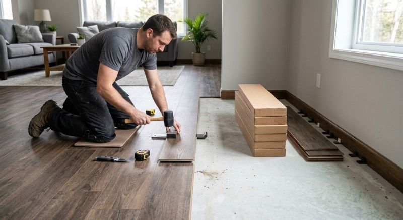 Lvt Flooring Installation in Bowdoin, ME