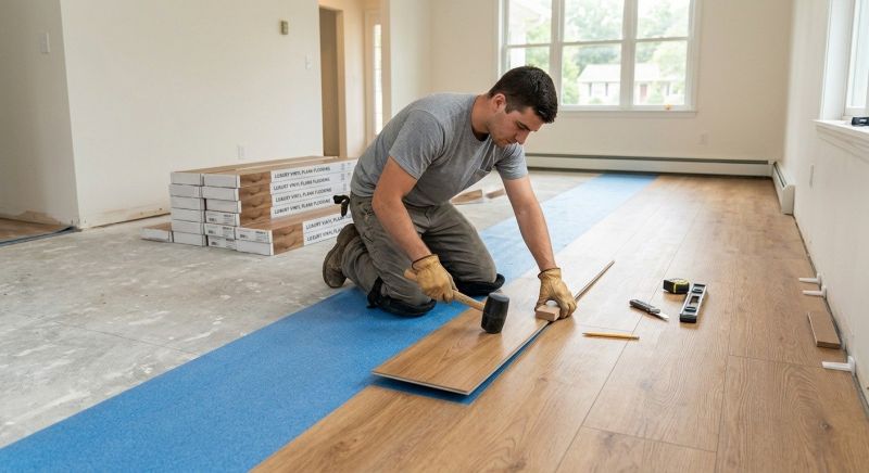 Lvt Flooring Installation in Sebago, ME