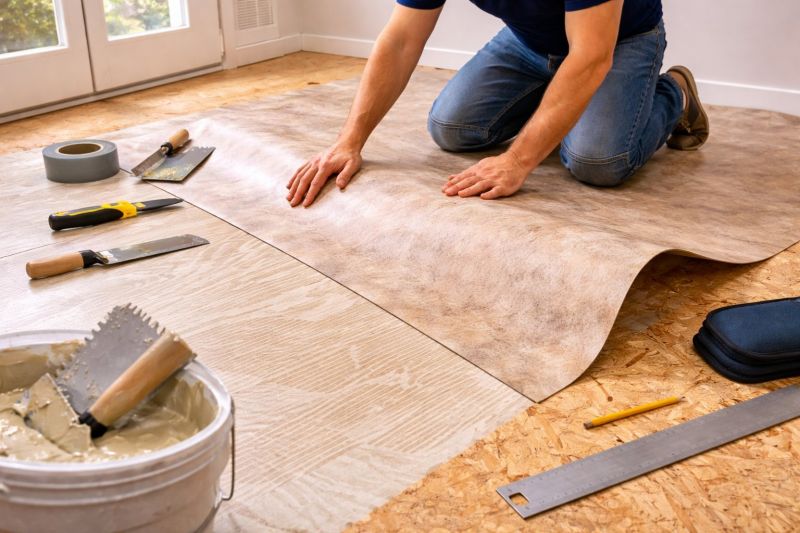 Sheet Flooring Installation in Casco, ME