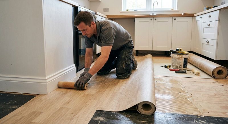 Sheet Linoleum Installation in Lisbon Falls, ME