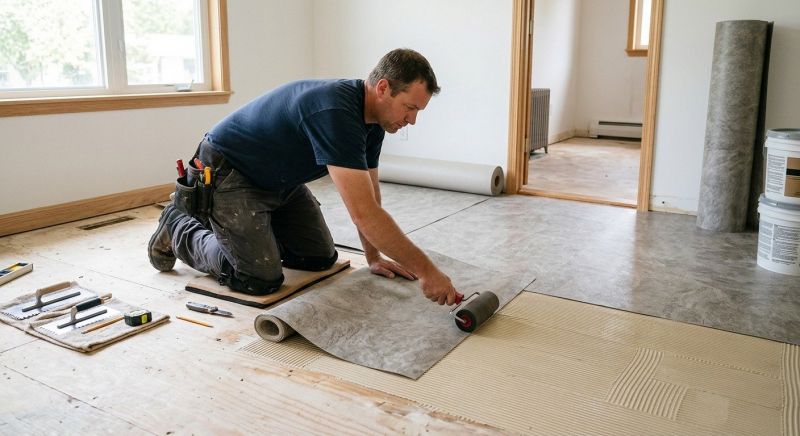 Sheet Vinyl Installation in Kennebunk, ME